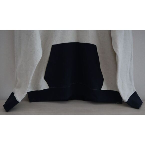 Perry Ellis America Men's Sz 2XL Antique White Heather 1/4 Zip Sweatshirt $90 - Picture 4 of 7